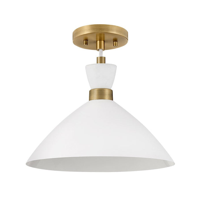 Lark Simon 1 Light Pendant, Heritage Brass Accents