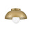 Lark Stu 1 Light 5" Flush Mount, Lacquered Brass - 83301LCB