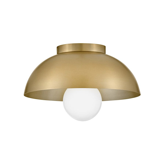 Lark Stu 1 Light 5" Flush Mount, Lacquered Brass - 83301LCB