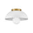 Lark Stu 1 Light 5" Flush Mount, Matte White - 83301MW