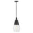 Lark Livie 1 Light Pendant, Black/Clear - 83397BK