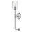 Lark Kline 1 Light Tall Wall Sconce, Brushed Nickel/Clear - 83450BN