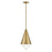 Lark Betty 1 Light 18" Pendant, Lacquered Brass/Cased Opal - 84127LCB