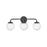 Lark Juniper 3 Light Bath Vanity, Black/White - 85003BK