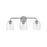 Lark Percy 3 Light Bath Vanity, Antique Nickel/Clear - 85013AN