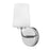 Lark Kline 1 Light Wall Sconce, Chrome/White - 853450CM