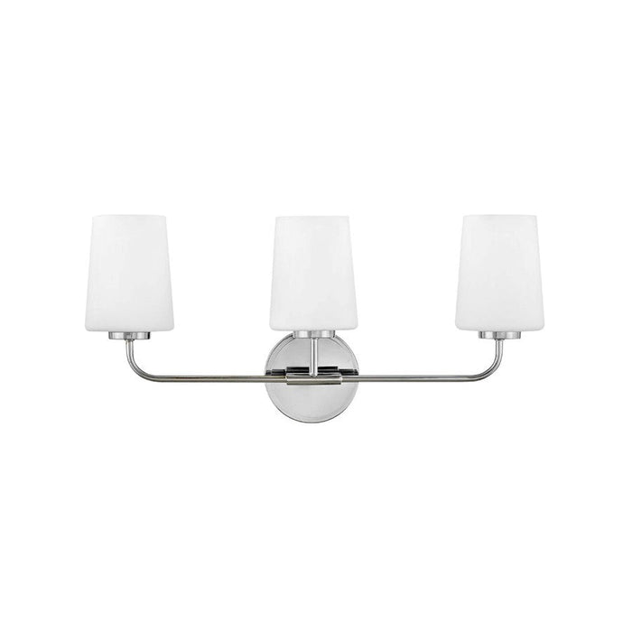 Lark Kline 3 Light Bath Vanity, Chrome/White - 853453CM