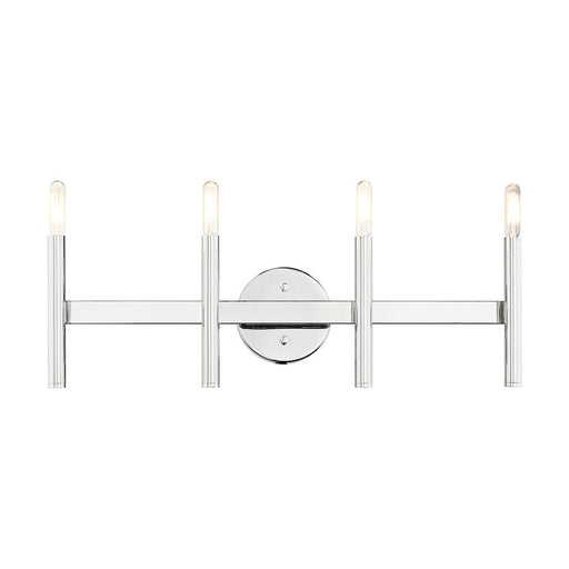 Livex Copenhagen 4 Light ADA Vanity Sconce, Polished Chrome - 10344-05