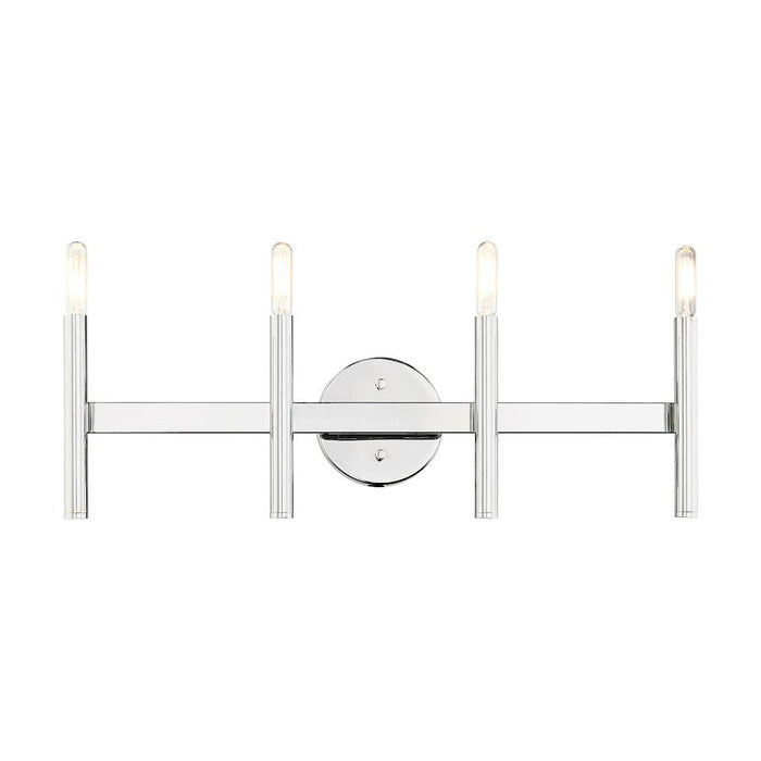 Livex Copenhagen 4 Light ADA Vanity Sconce, Polished Chrome - 10344-05