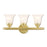 Livex Neptune 3 Light Bath Vanity, Polished Brass/Alabaster - 1063-02