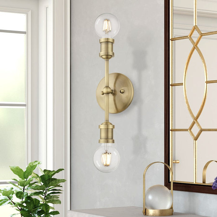 Livex Lansdale 2 Light ADA Vanity Sconce