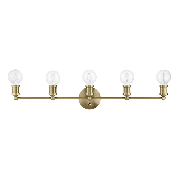 Livex Lansdale 5 Light ADA Large Vanity Sconce