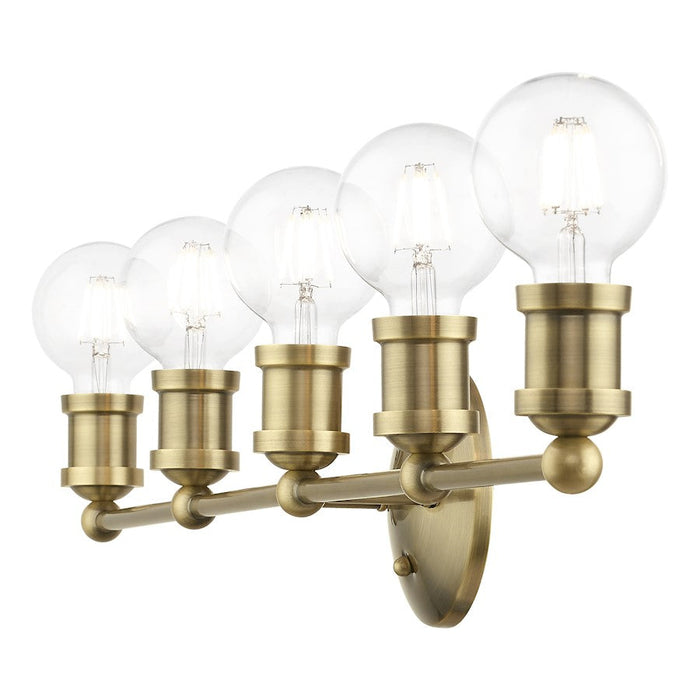 Livex Lansdale 5 Light ADA Large Vanity Sconce