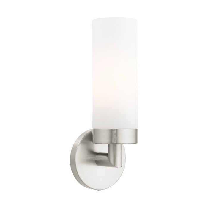 Livex Aero 1 Light ADA Wall Sconce, Brushed Nickel - 15071-91