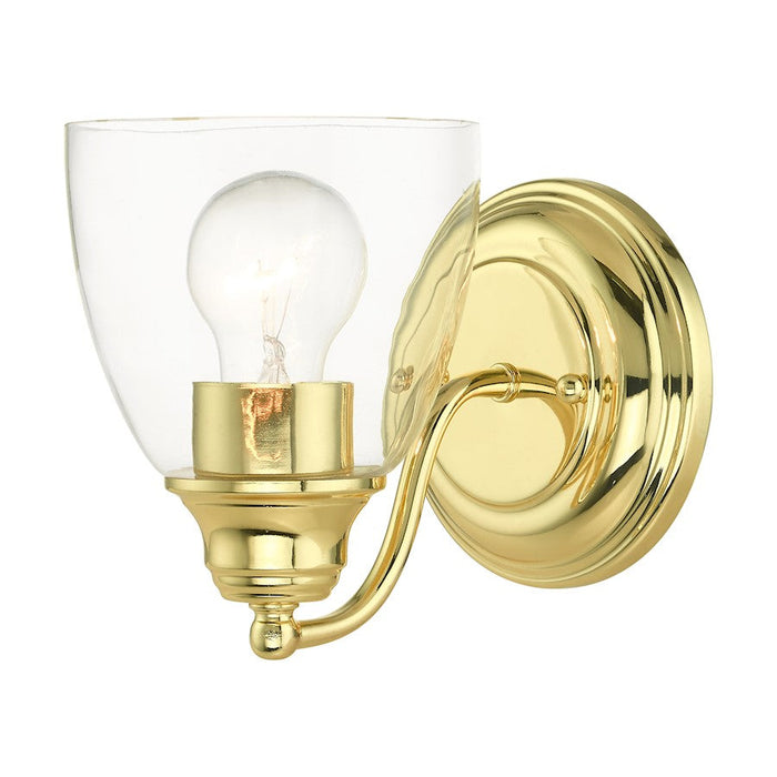 Livex Montgomery 1 Light Vanity Sconce, Polished Brass - 15131-02