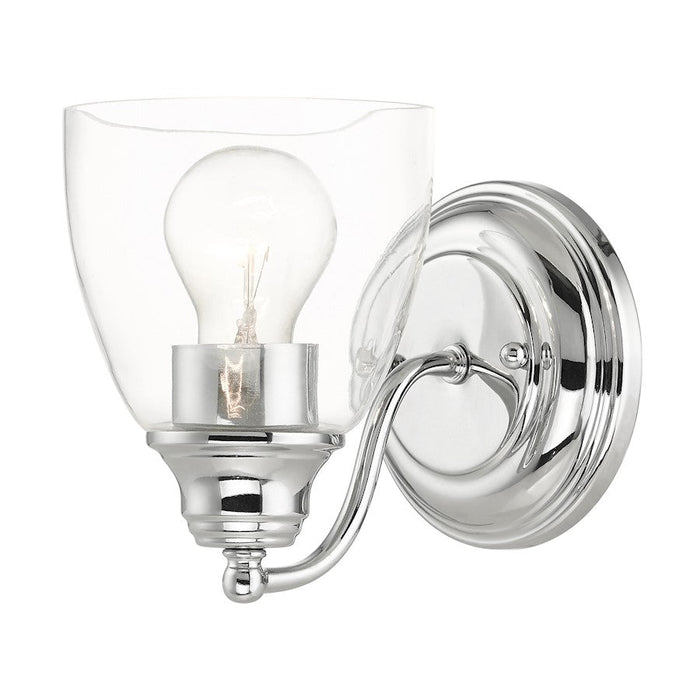 Livex Montgomery 1 Light Vanity Sconce, Polished Chrome - 15131-05