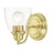 Livex Montgomery 1 Light Vanity Sconce, Satin Brass - 15131-12