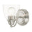 Livex Montgomery 1 Light Vanity Sconce, Brushed Nickel - 15131-91