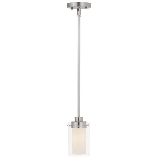 Livex Lighting Manhattan Mini Pendant, Brushed Nickel