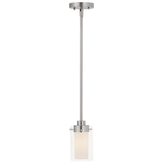 Livex Lighting Manhattan Mini Pendant, Brushed Nickel