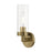 Livex Ludlow 1 Light ADA Single Sconce, Antique Brass/Clear - 16171-01