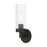 Livex Ludlow 1 Light ADA Single Sconce, Black/Clear - 16171-04