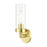 Livex Ludlow 1 Light ADA Single Sconce, Satin Brass/Clear - 16171-12