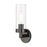 Livex Ludlow 1 Light ADA Single Sconce, Black Chrome/Clear - 16171-46