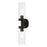 Livex Ludlow 2 Light ADA Vanity Sconce, Black/Clear - 16172-04