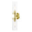 Livex Ludlow 2 Light ADA Vanity Sconce, Satin Brass/Clear - 16172-12