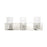 Livex Zurich 3 Light Vanity Sconce, Brushed Nickel/Clear Glass - 16553-91