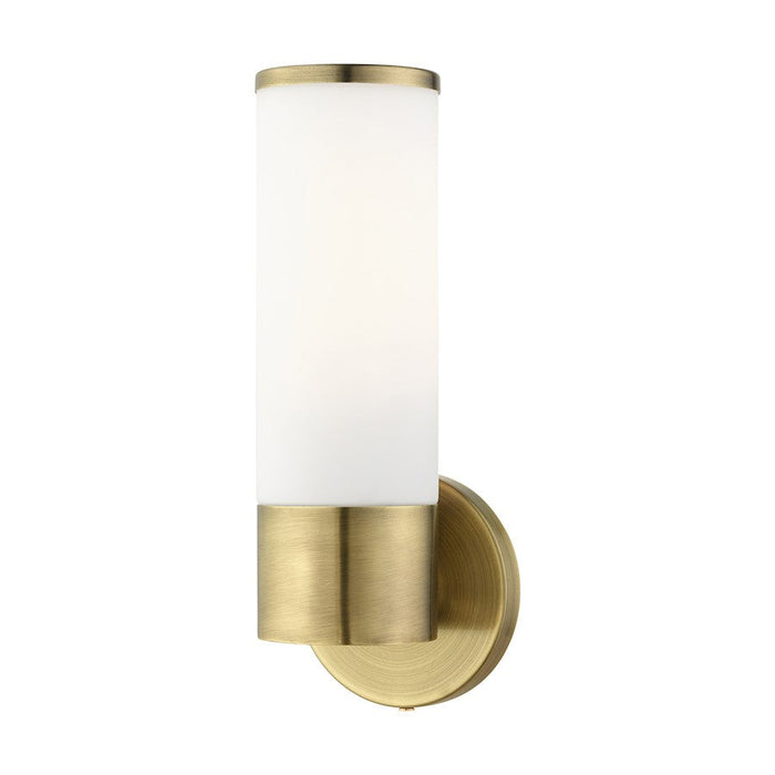 Livex Lindale 1 Light ADA Wall Sconce, Antique Brass - 16561-01