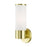 Livex Lindale 1 Light ADA Wall Sconce, Brass/Opal White Twist Lock - 16561-12