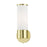 Livex Lindale 1 Light ADA Wall Sconce, Brass/Opal White Twist Lock