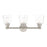 Livex Catania 3 Light Vanity Sconce, Brushed Nickel/Hand Blown Clear - 16783-91