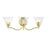 Livex Moreland 3 Light 7.5" Vanity Sconce, Polished Brass/Clear - 16933-02