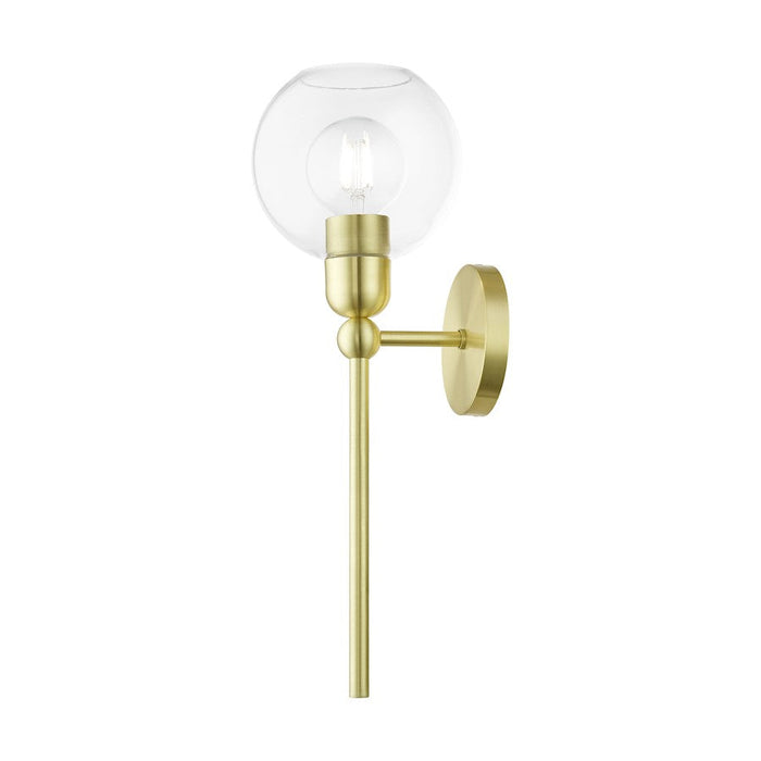 Livex Downtown 1 Light Sphere Single Sconce