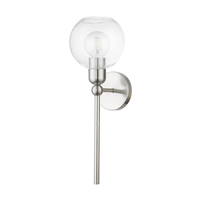 Livex Downtown 1 Light Sphere Single Sconce