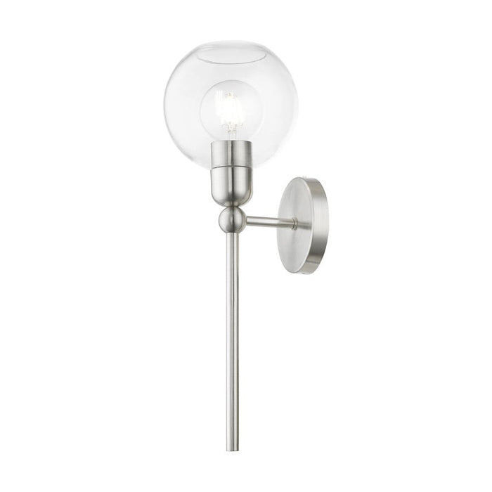 Livex Downtown 1 Light Sphere Single Sconce