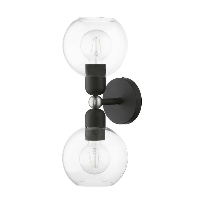 Livex Downtown 2 Light Sphere Vanity Sconce