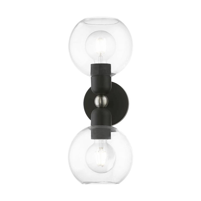 Livex Downtown 2 Light Sphere Vanity Sconce