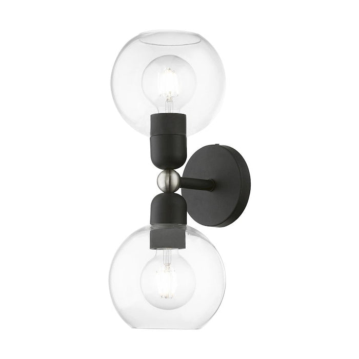 Livex Downtown 2 Light Sphere Vanity Sconce