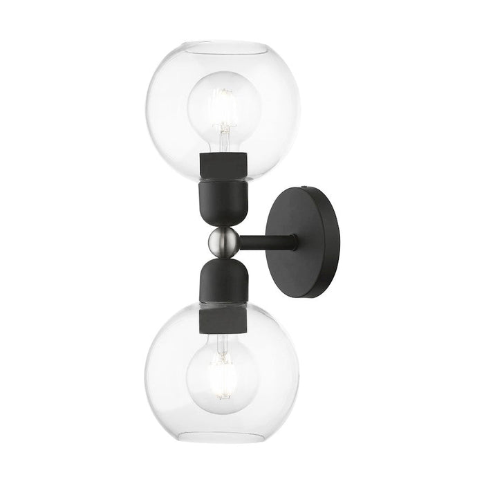 Livex Downtown 2 Light Sphere Vanity Sconce