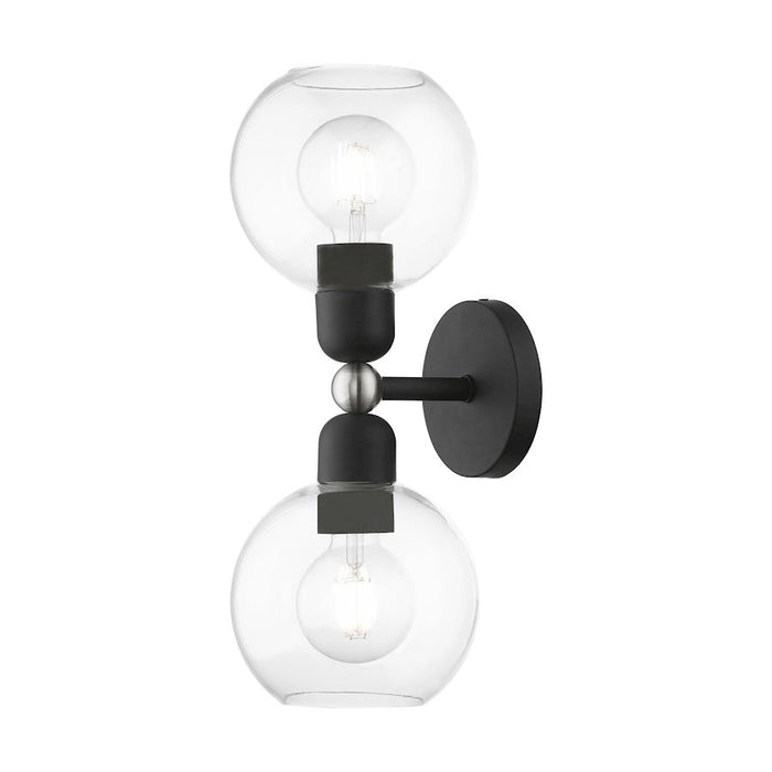 Livex Downtown 2 Light Sphere Vanity Sconce