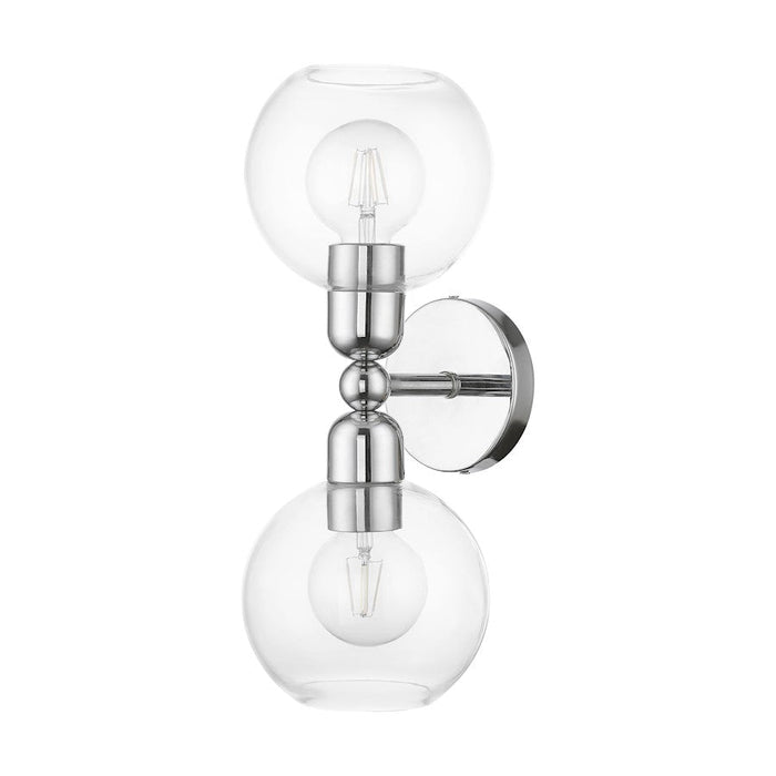 Livex Downtown 2 Light Sphere Vanity Sconce