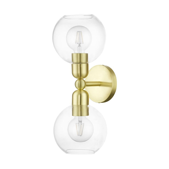 Livex Downtown 2 Light Sphere Vanity Sconce