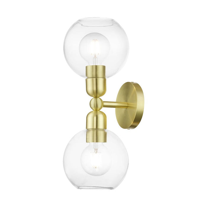 Livex Downtown 2 Light Sphere Vanity Sconce