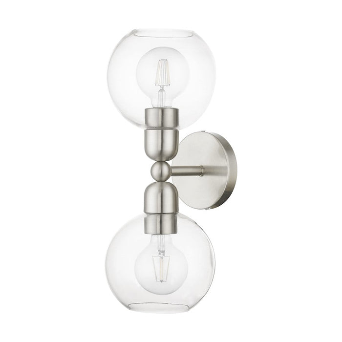 Livex Downtown 2 Light Sphere Vanity Sconce