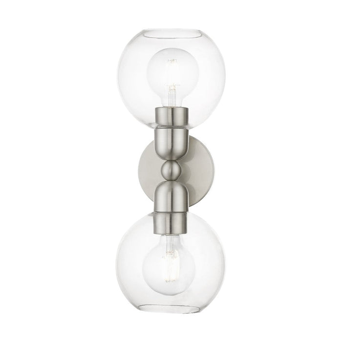 Livex Downtown 2 Light Sphere Vanity Sconce