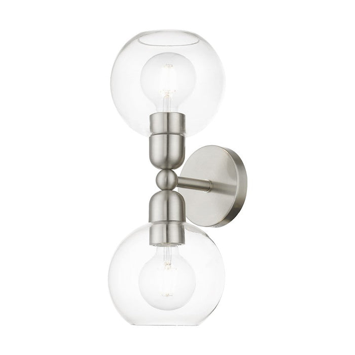 Livex Downtown 2 Light Sphere Vanity Sconce